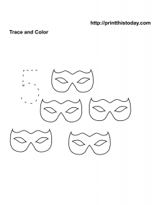 Number 5 worksheet on Halloween theme