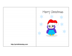 Free Printable Merry Christmas Card