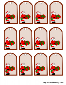 free printable Christmas gift tags