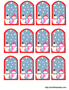 Free printable Christmas gift tags