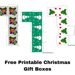 Free Printable Christmas Boxes