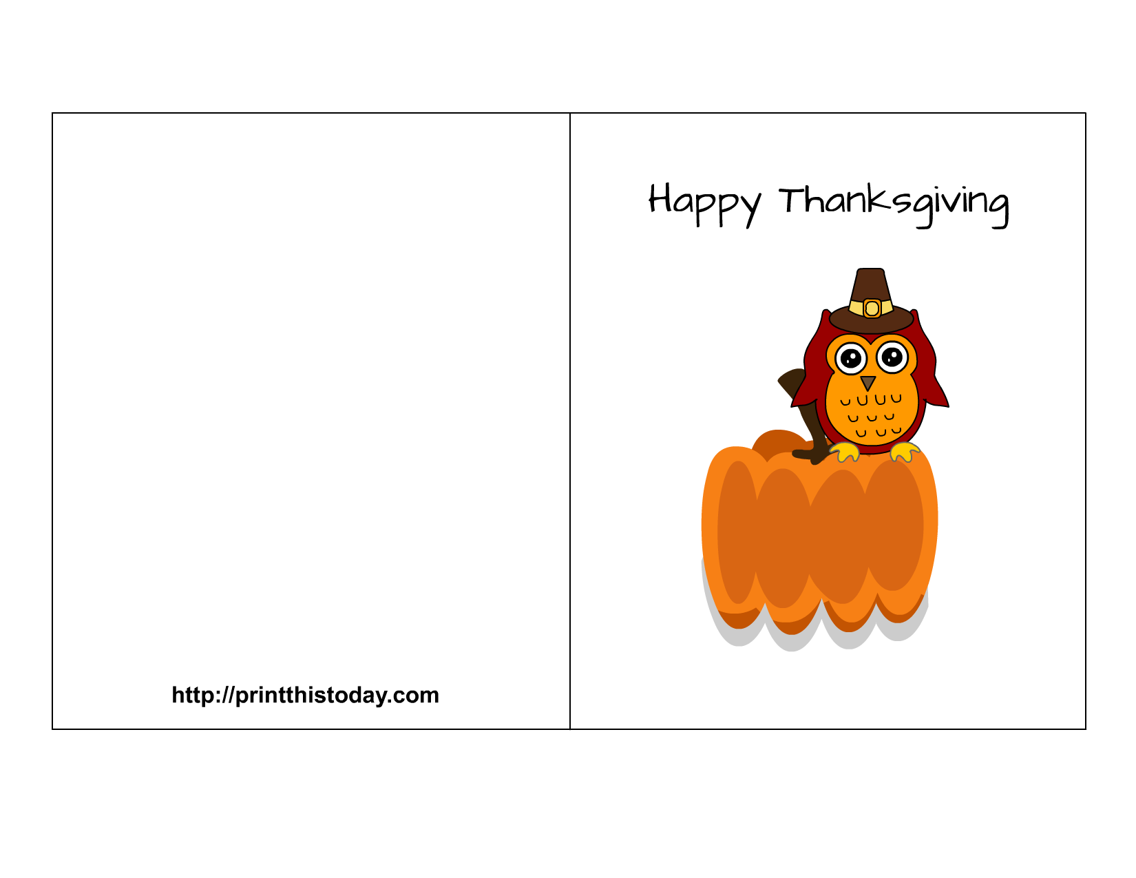 Free Printable Thanksgiving Greeting Cards