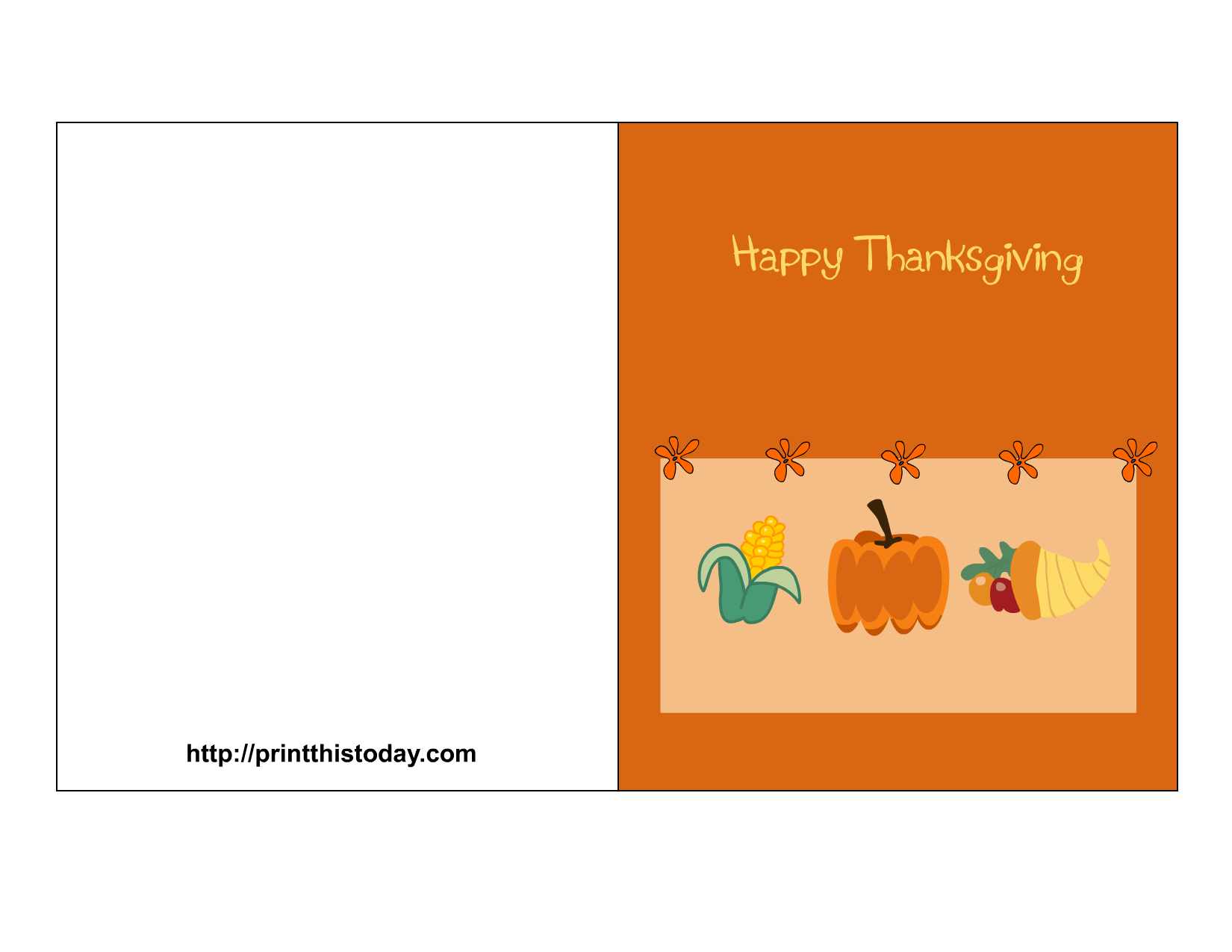 Happy Thanksgiving Card Printables For Kids Tooth The Movie