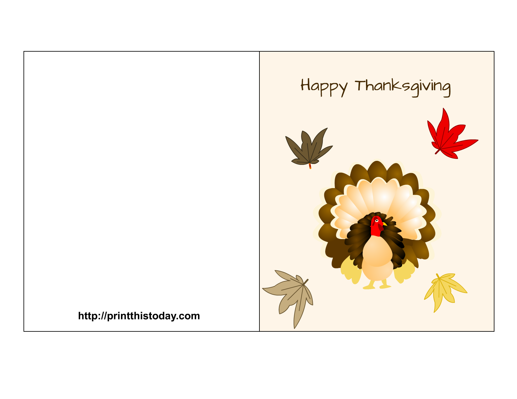 Free Thanksgiving Day Printable Cards Tooth The Movie