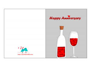 free printable anniversary card