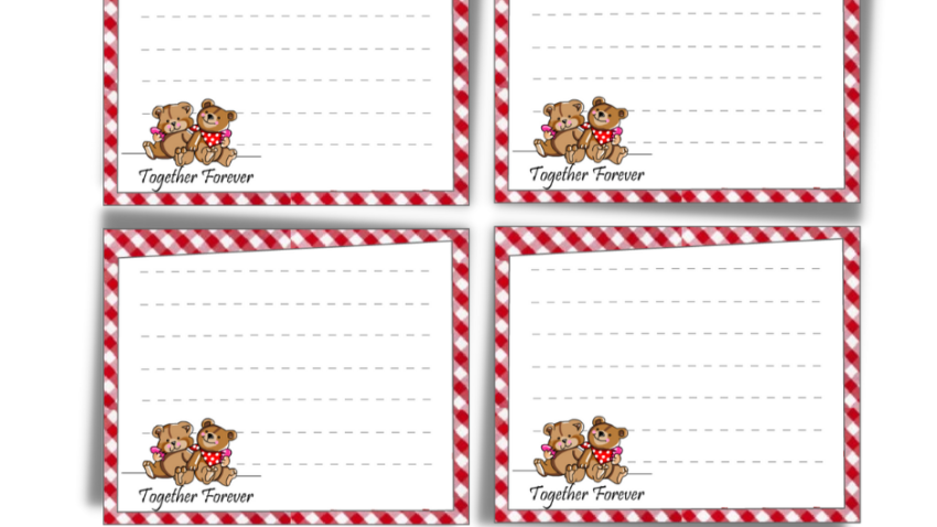 Free Printable Love Notes Stationery