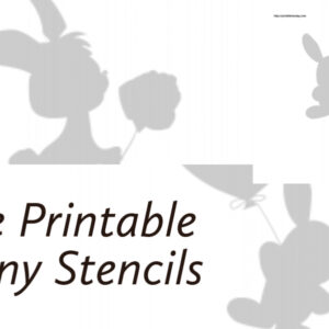 Free Printable Bunny Stencils