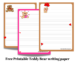 Free Printable Teddy Bear writing paper