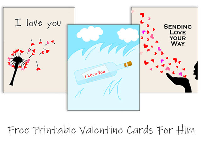 Free Printable Valentine Cards for Him