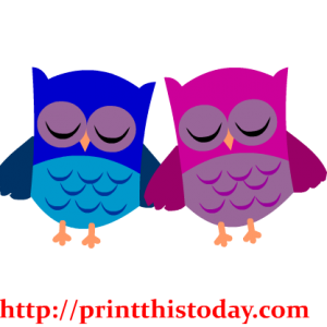 Cute Owl Couple Clip Art