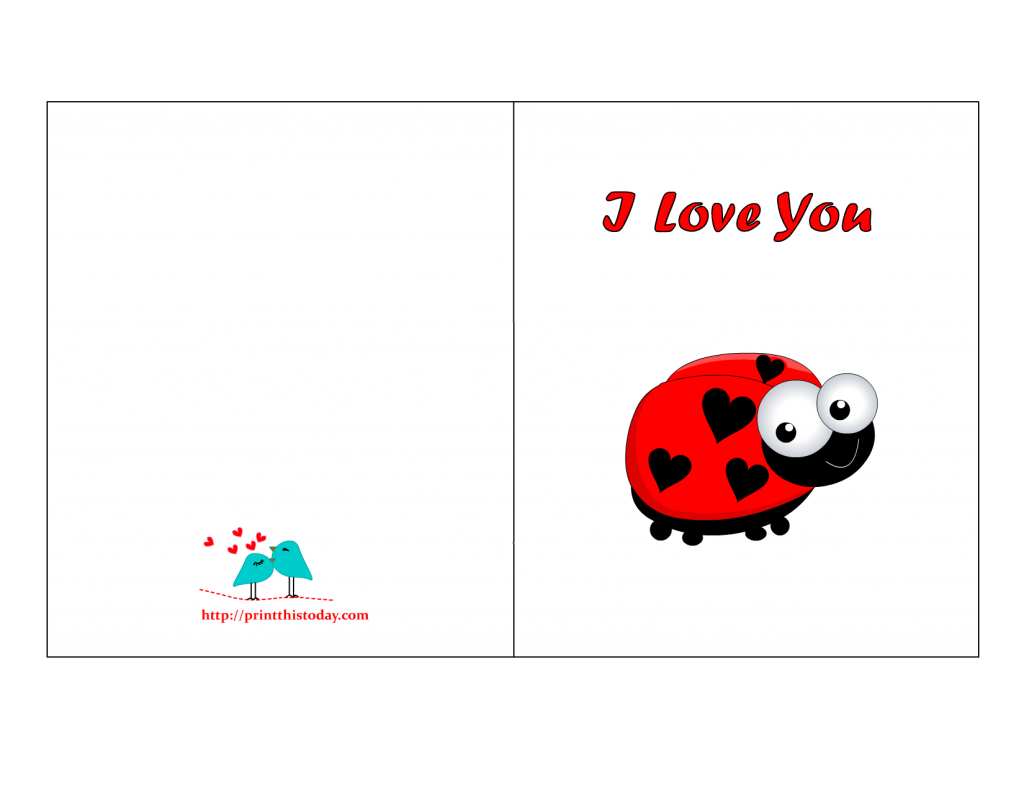 Free Printable Cute Love Cards for Him