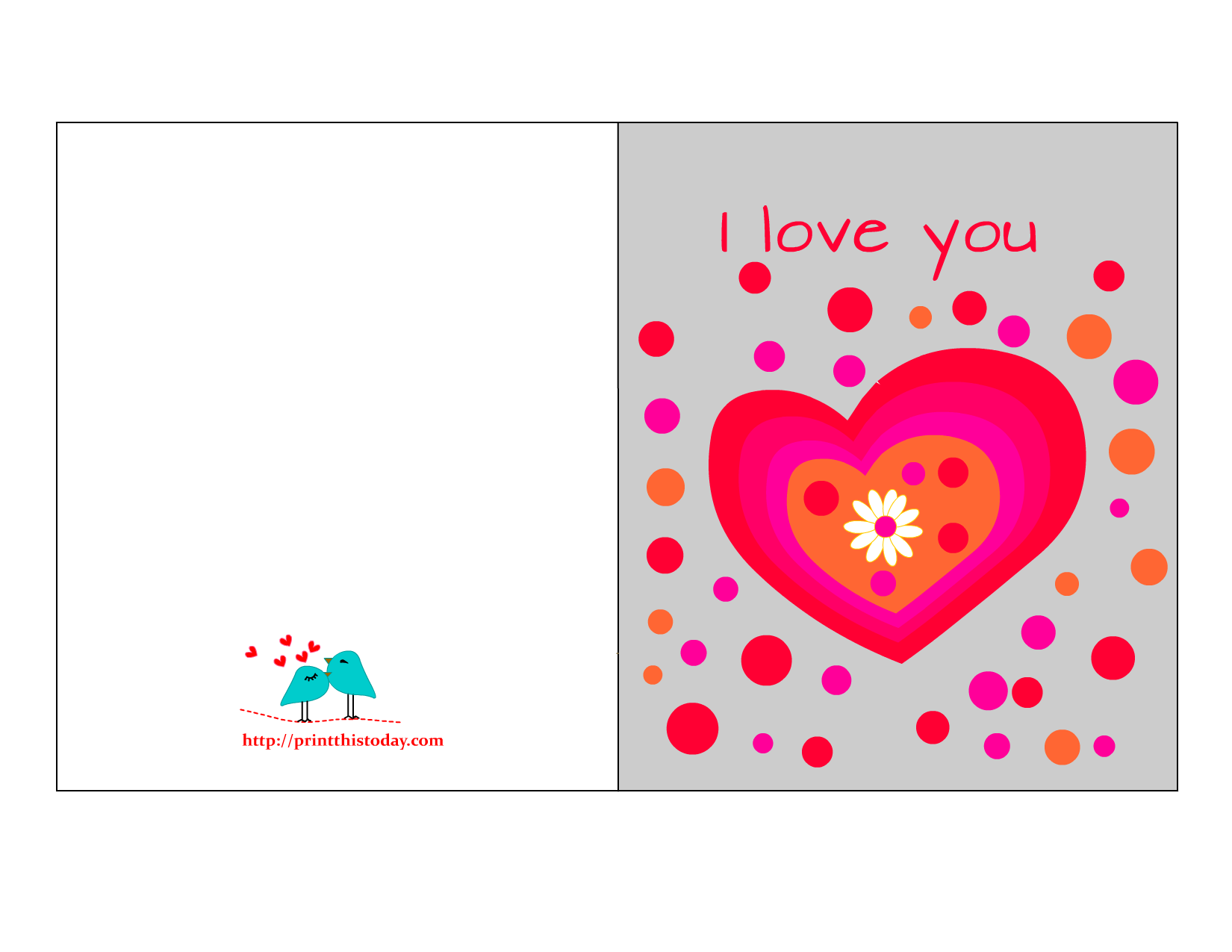  Free Printable Love Cards  for Him