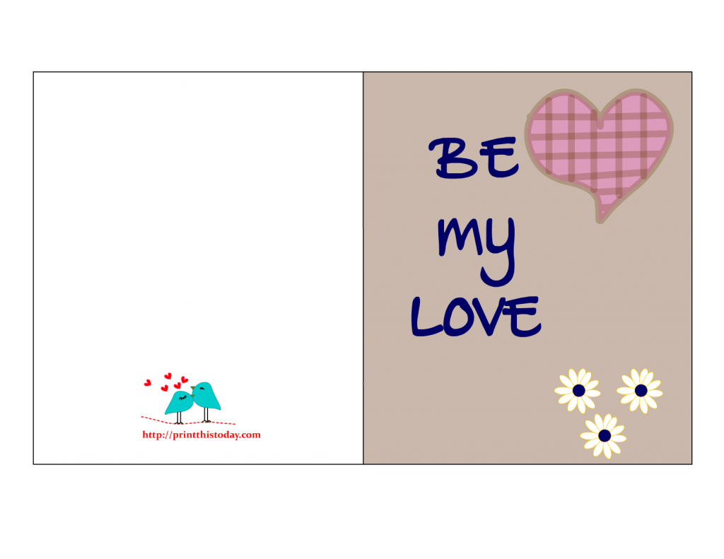 Free Printable Cute Love Cards for Him