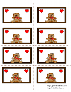 free printable labels with teddy bears