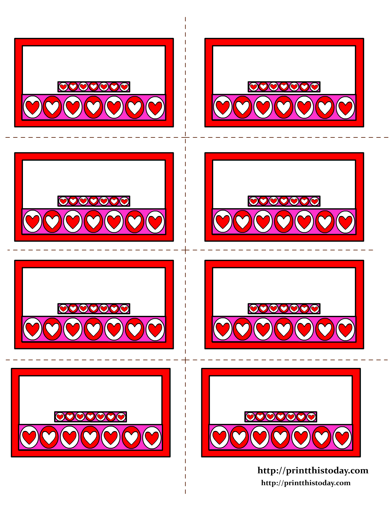 Free Printable Hearts Labels
