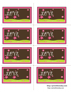 My love is forever Free Printable Labels