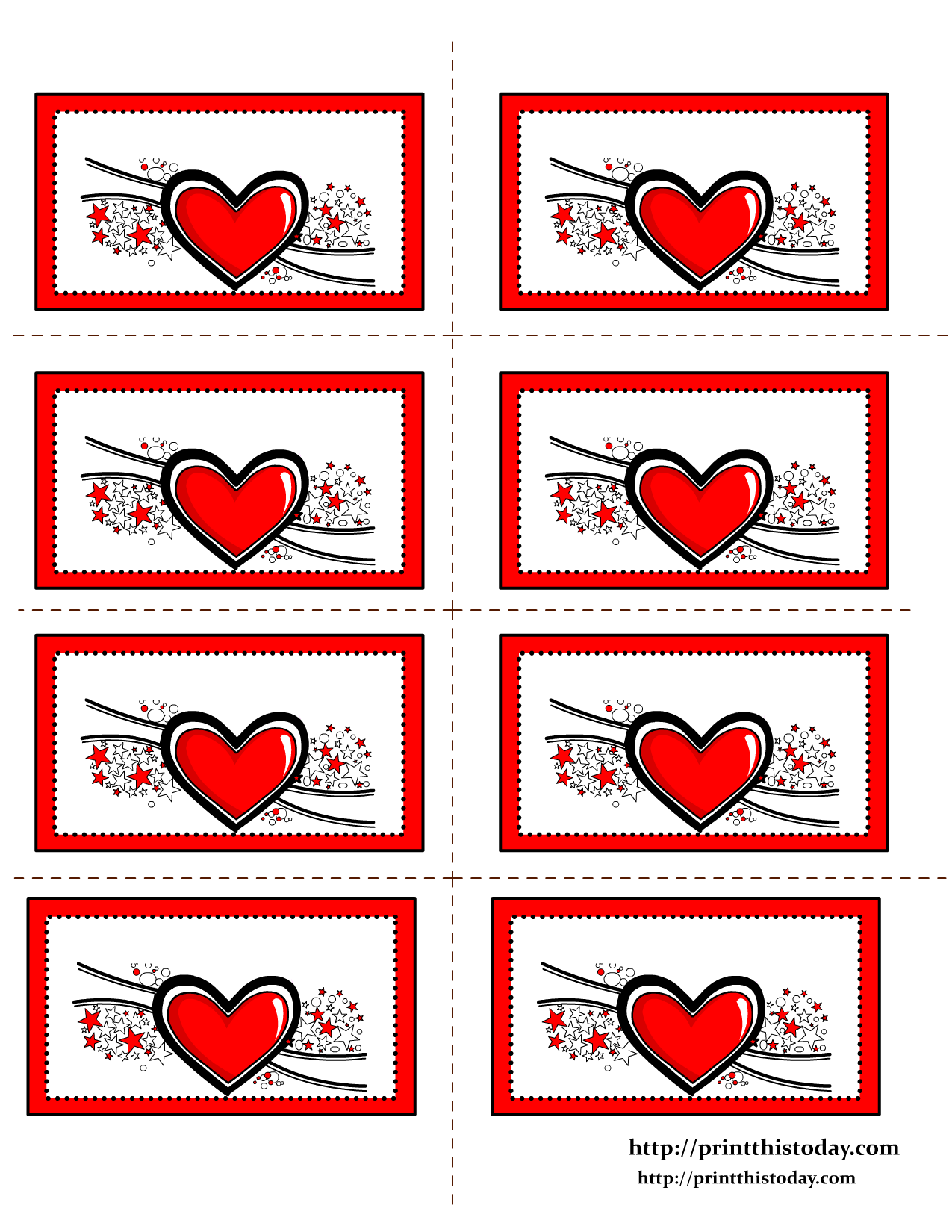 Free Printable Labels With Hearts