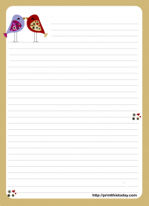 Love Birds Stationery