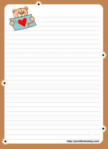 Free Printable Valentine Writing Paper Stationery