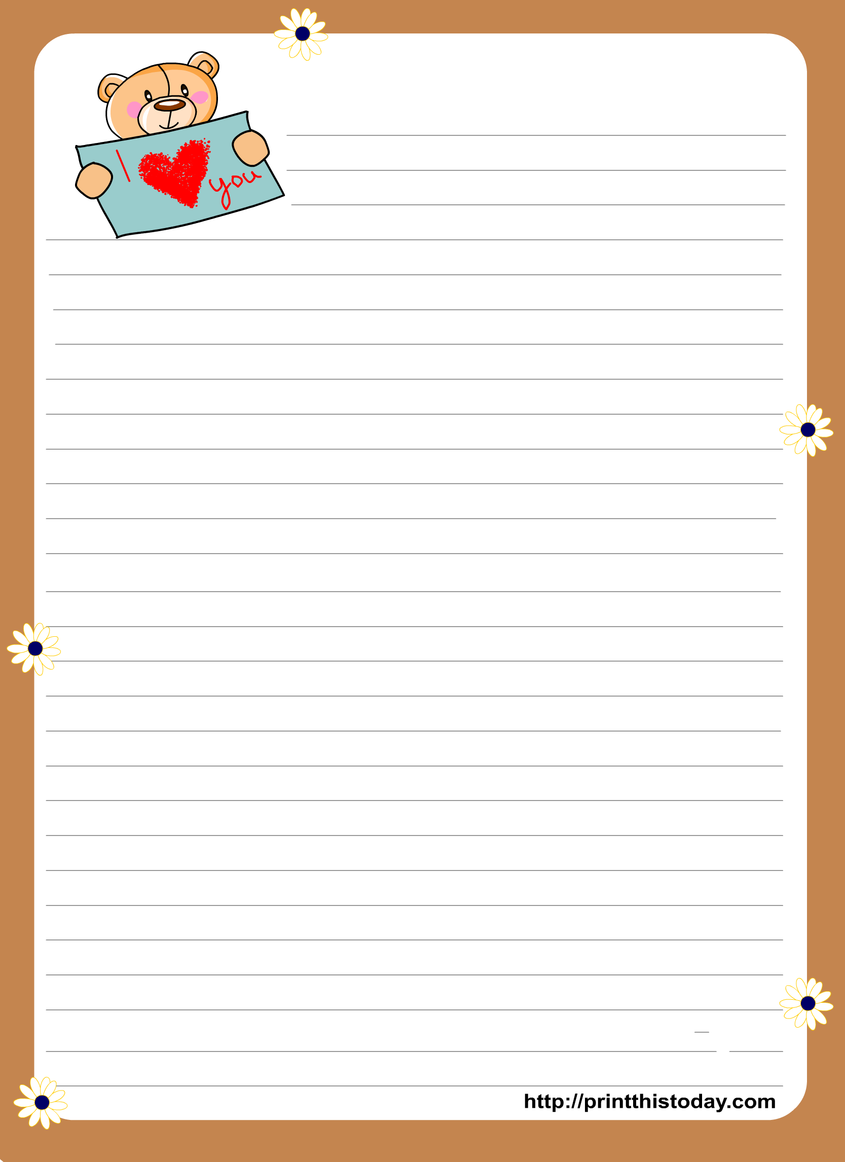 Free Printable Valentine Stationery This Valentine Heart Stationery 