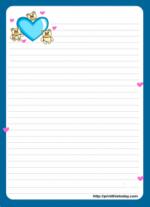 Miss You Love Letter Pad Stationery