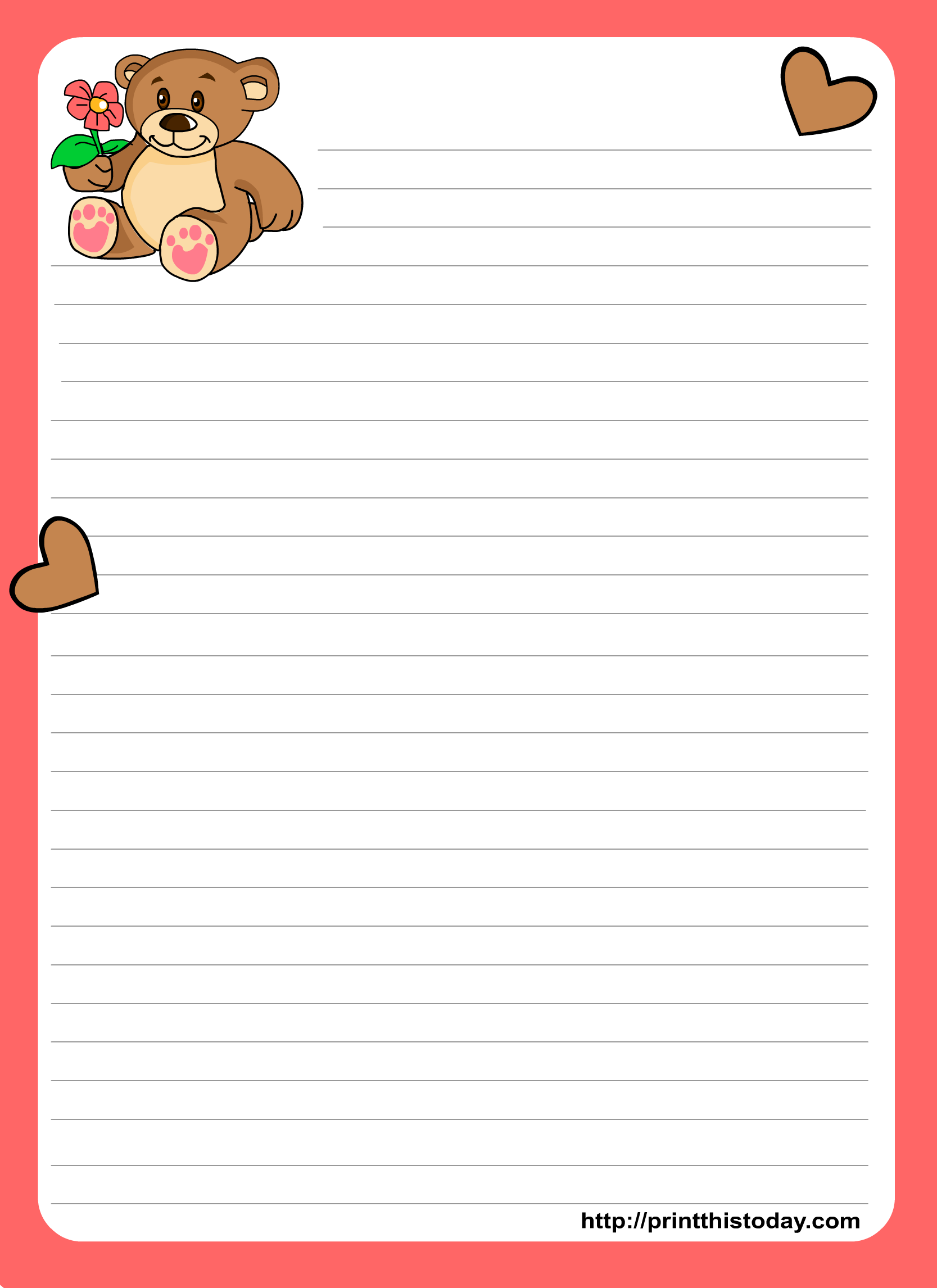 printable love letter paper