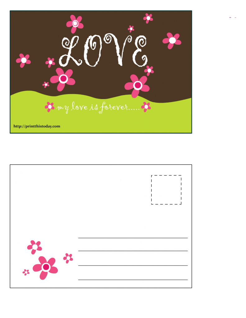 My Love is Forever, Cute Postcard