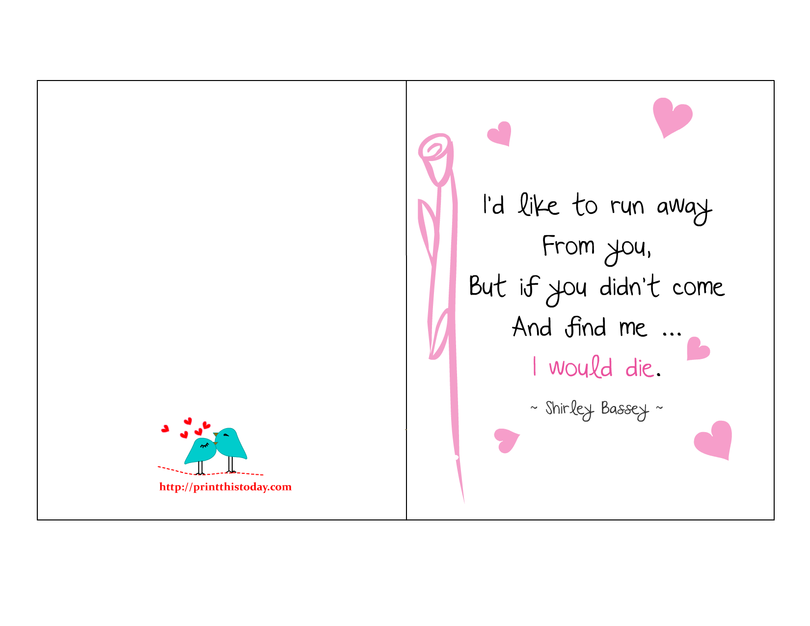 love quotes card