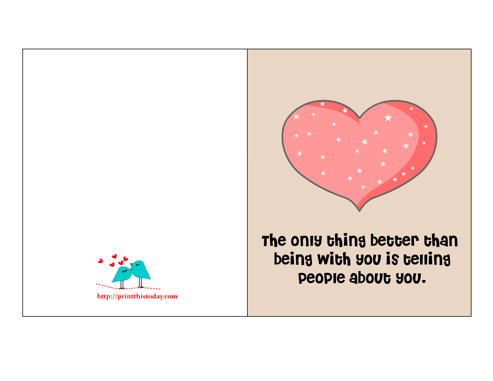  Free  Printable  Valentine Cards  with Love  Quotes