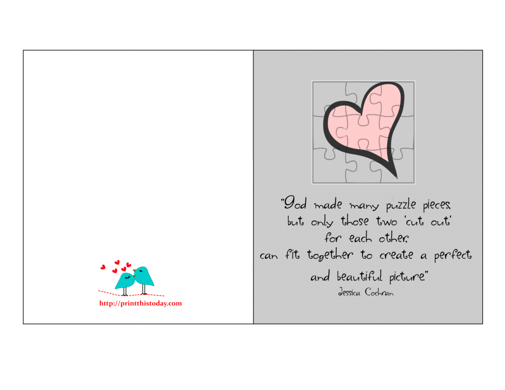 Free Printable Valentine Cards with Love Quotes