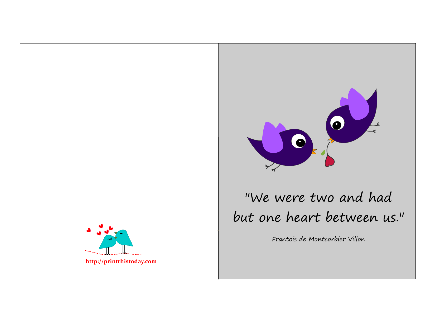 because just free greeting cards printable Day for Quotes Printable with Valentine Love Free Cards