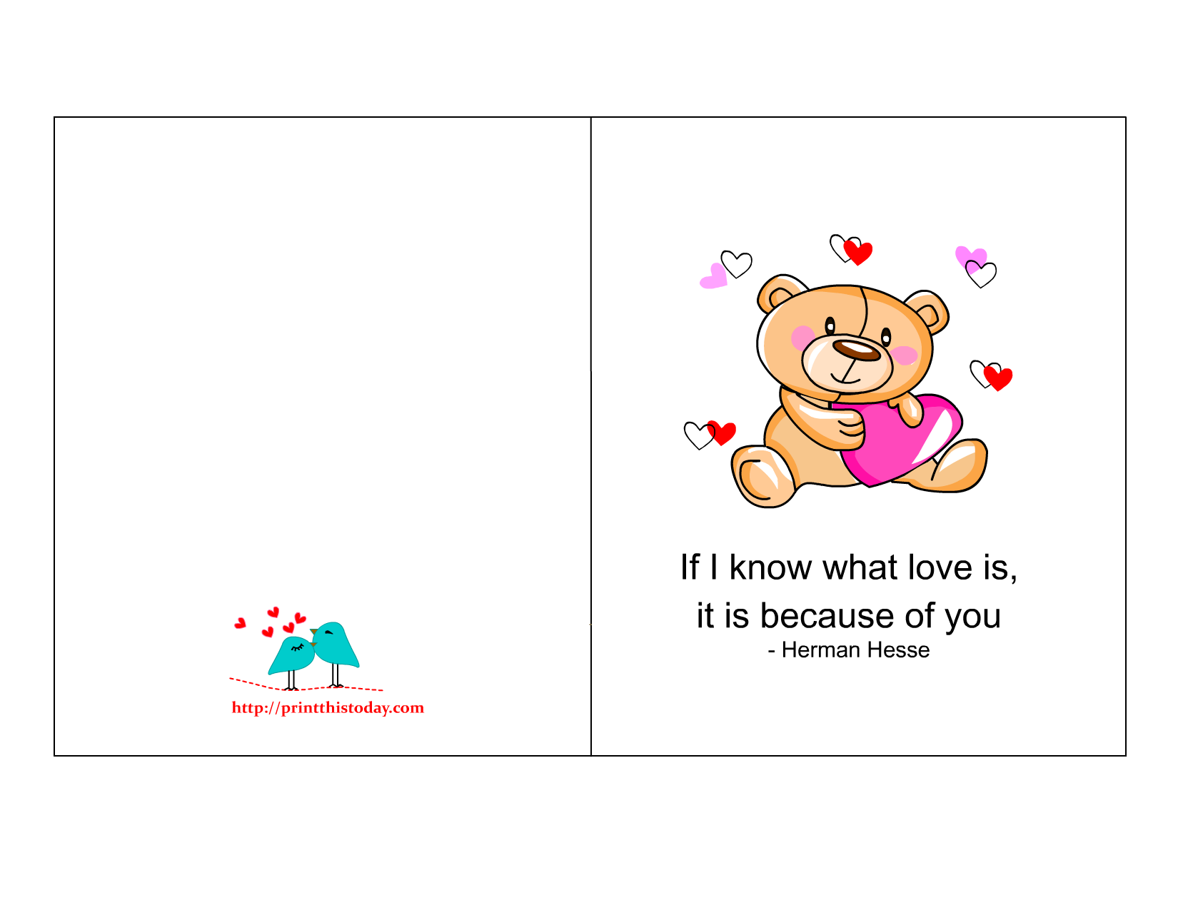 love quotes card