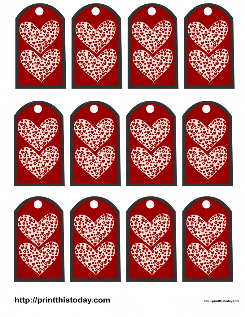 Valentine Favor Tags /Gift Tags