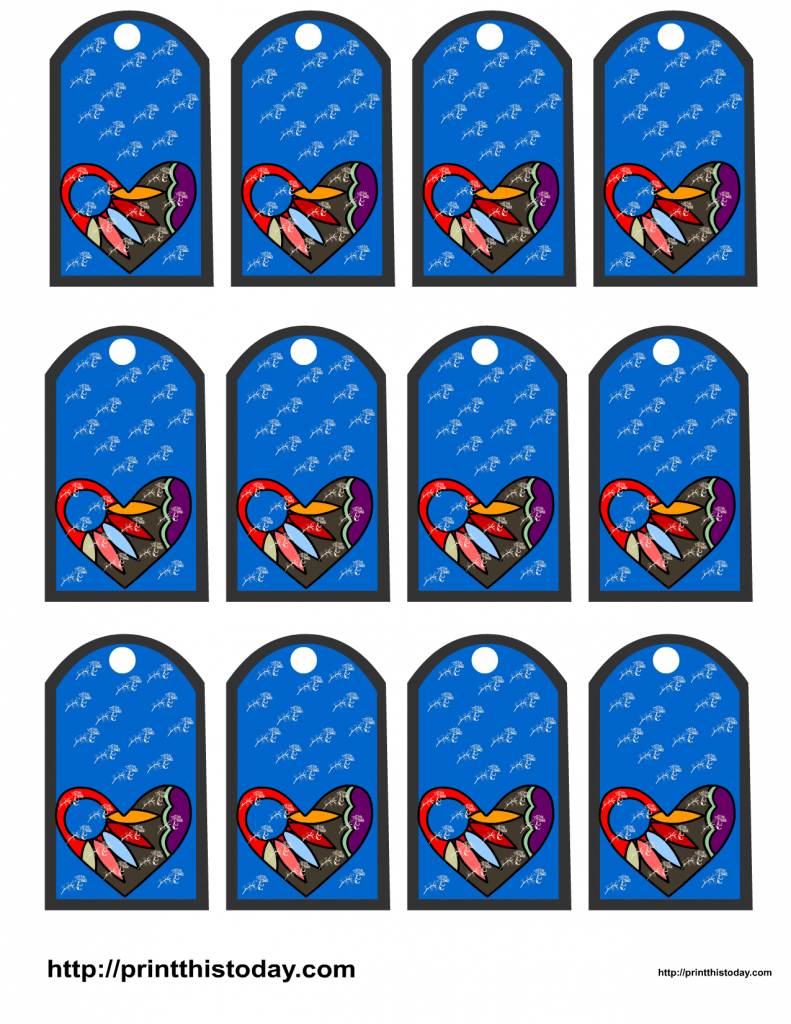 Favor Tags featuring Hearts