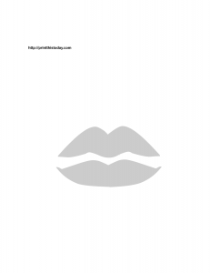 lips stencil