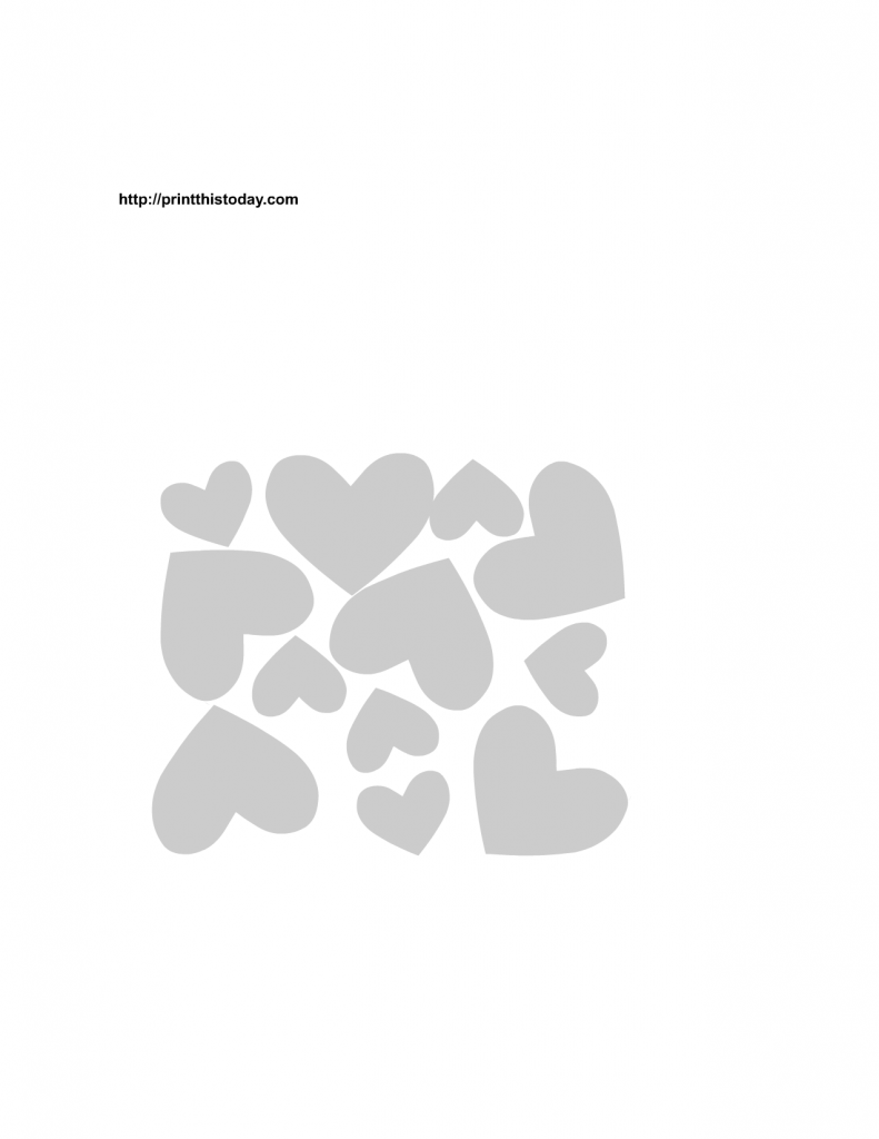 Free Printable Hearts Stencils