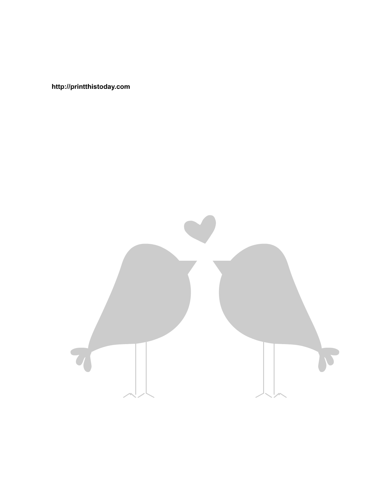 free printable love birds stencils