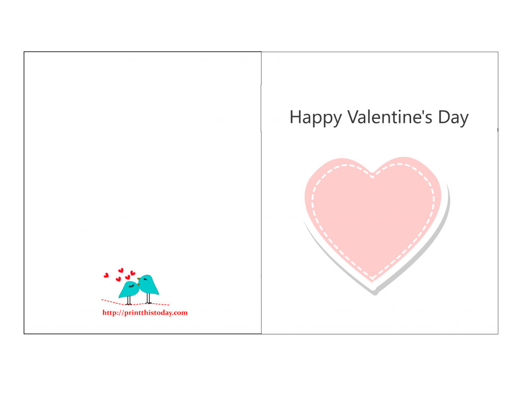 Happy Valentine's Day Free Printable Card