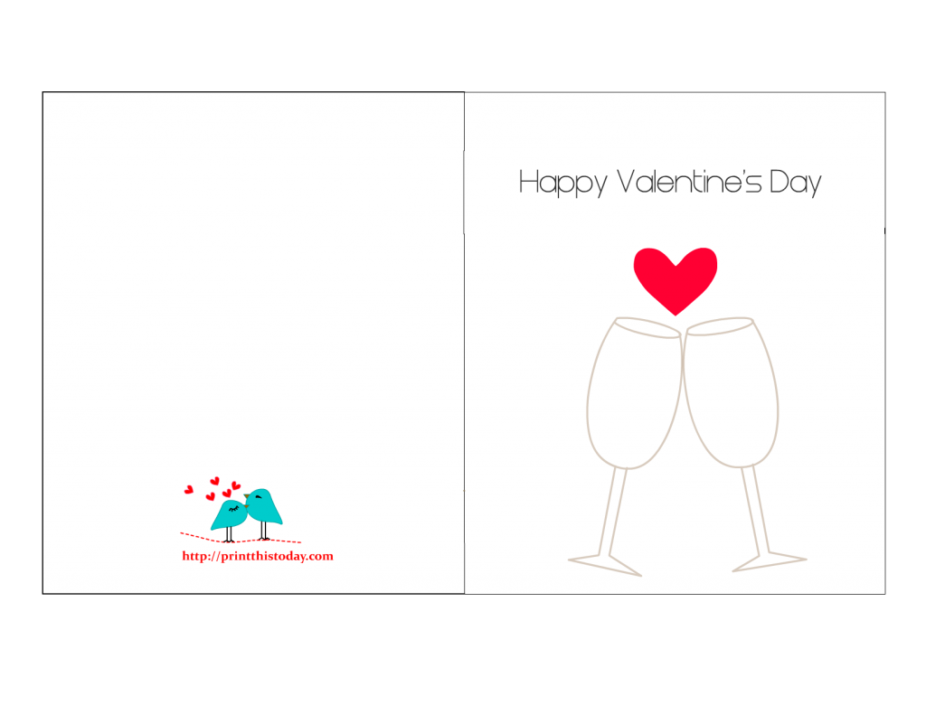 Valentine Greeting Card Printable