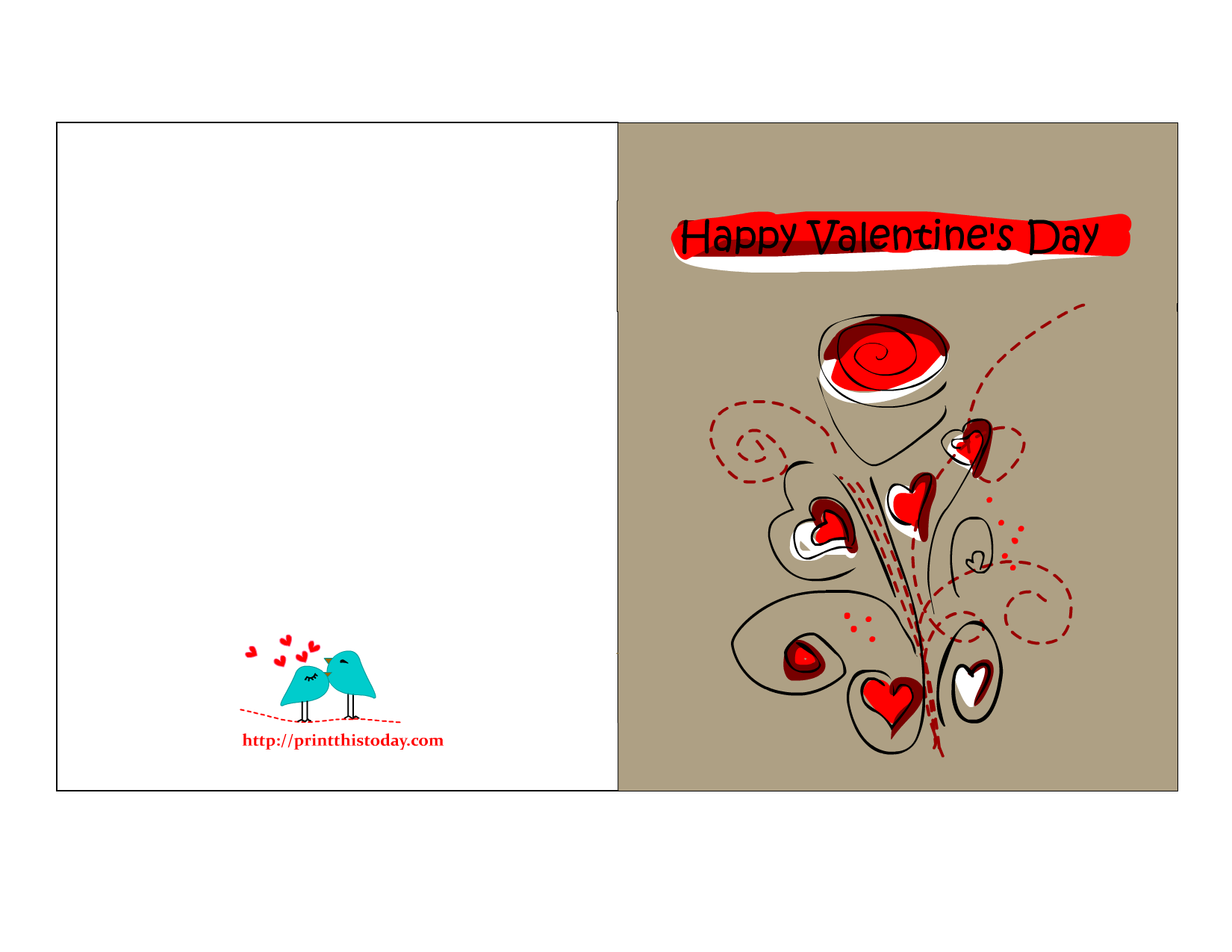 Free Printable Valentine s Day Greeting Cards