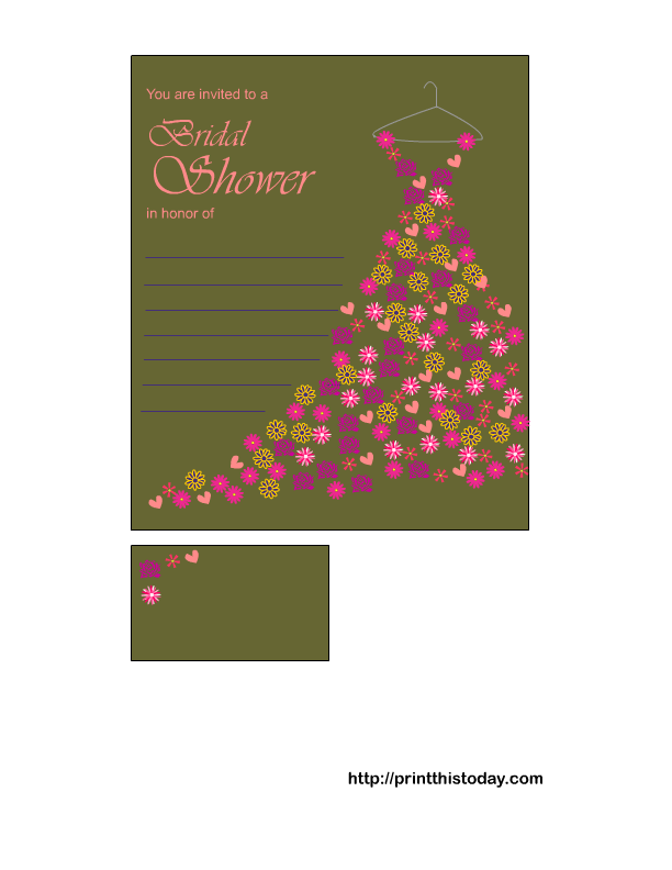 Bridal Shower Print This Today, More than 1000 Free Printables