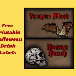 6 Free Printable Halloween Drink Labels