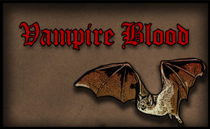 Vampire Blood-free printable halloween drink label