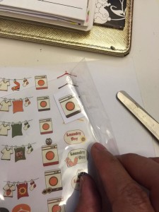 free printable fall themed laundry sticker for planner