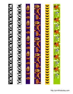 free printable Halloween washi tape set 1