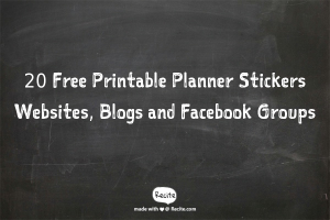 20 Free Printable Planner Stickers Websites and Groups
