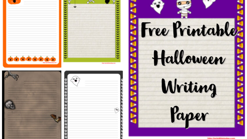 Free Printable Halloween Writing Paper