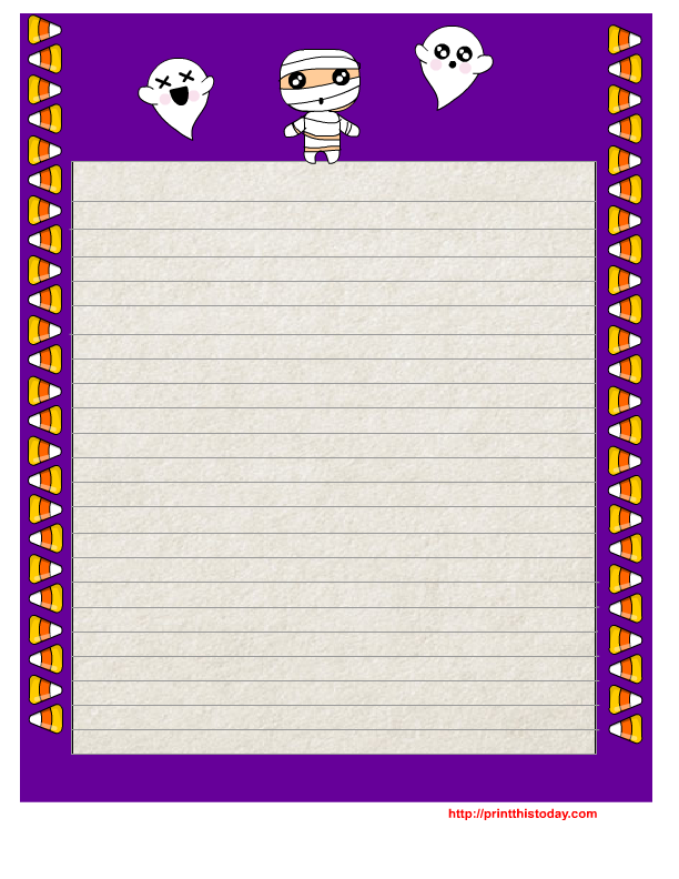 Free Printable Halloween Writing Paper