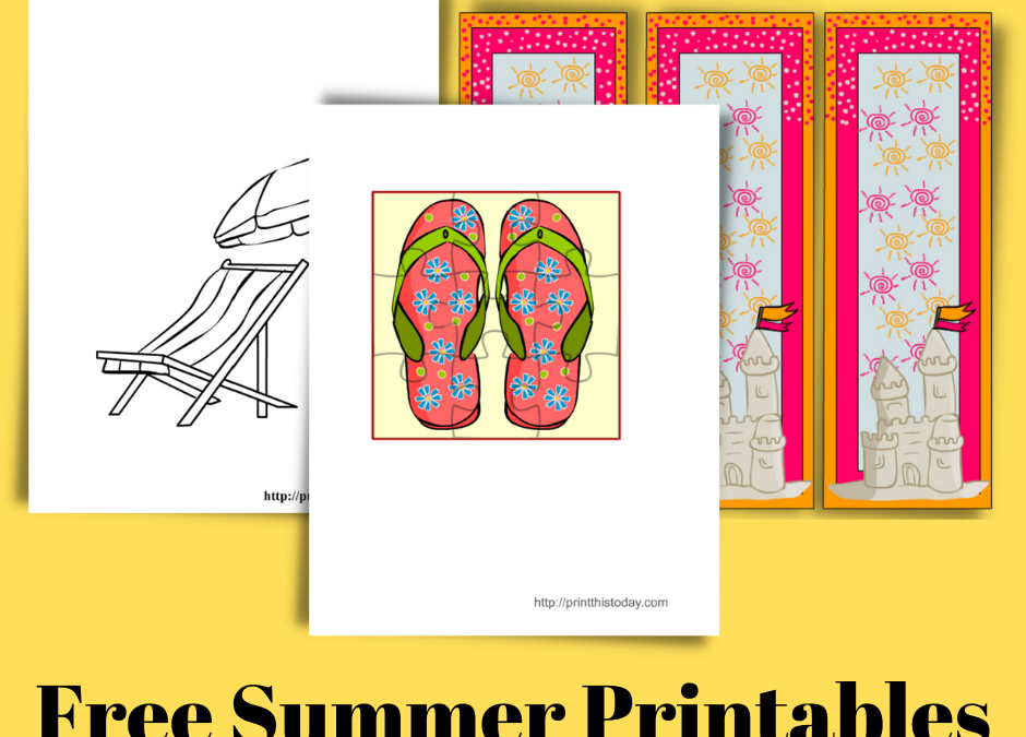 Free Summer Printables