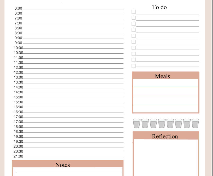 Floral Printable Planner Pages Set - Blossom Planner - Cute Little